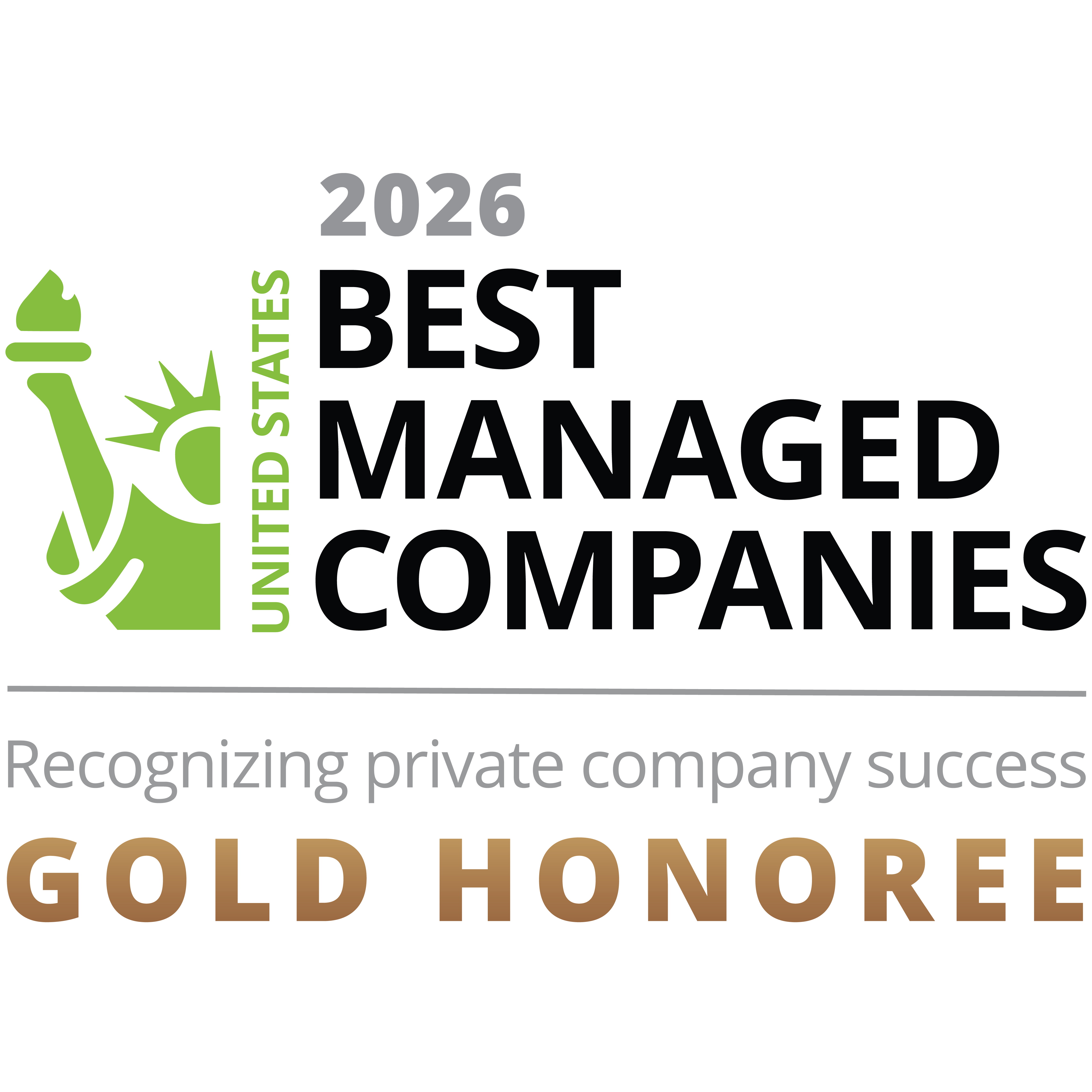 2025 Best Managed Companies Gold Winner Logo