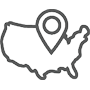 US map icon